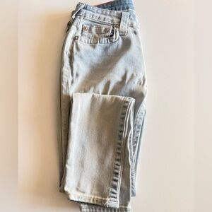 True Religion Women's Light Blue Straight Leg Jeans